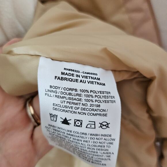 Nike Sportswear Essential Insulated Tan and White Jacket - Picture 14 of 15